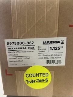 Armstrong Fluid Technology 8975000-962 SEAL 1.125 G30 C-SSC W/O CVR